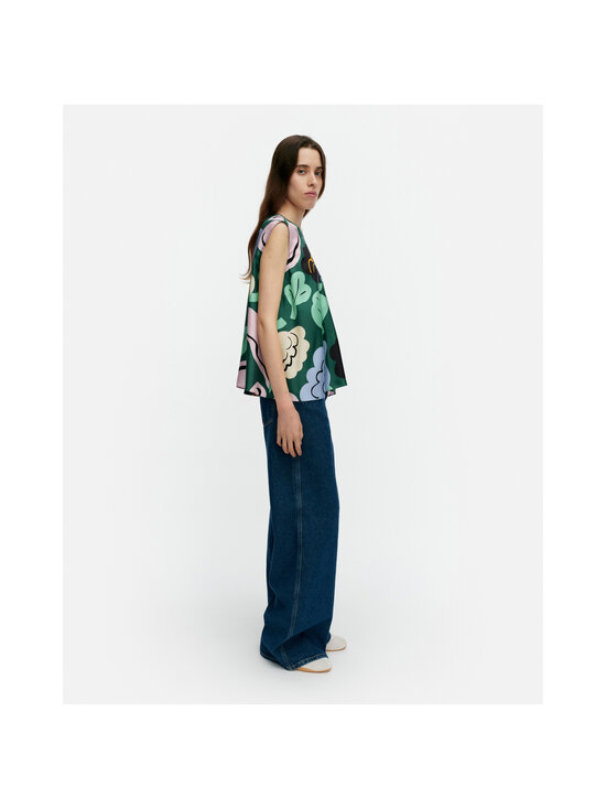 Marimekko - Katoava Kukasta Kukkaan -toppi - 639 GREEN GREEN PINK | Stockmann - photo 4