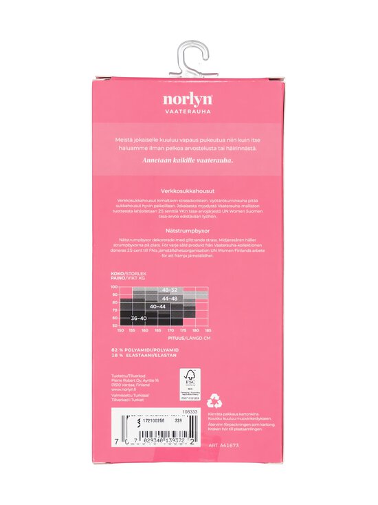 Norlyn - Vaaterauha-verkkosukkahousut, strassikoristeet - 1210 BLACK | Stockmann - photo 2