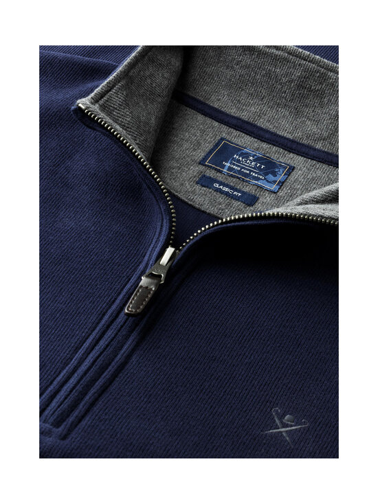 Hackett London - Travel Half Zip -neulepaita - 584 BLUE | Stockmann - photo 9