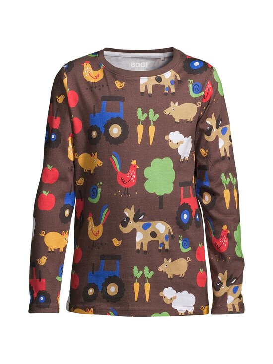 Bogi - HAUHO Jersey Shirt - FARM BROWN AOP - photo 1 Bogi - HAUHO Jersey Shirt - FARM BROWN AOP | Stockmann - photo 1