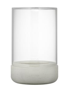 Blomus - Calma M - betonilyhty lasikuvulla 20 cm - LIGHT GRAY | Stockmann