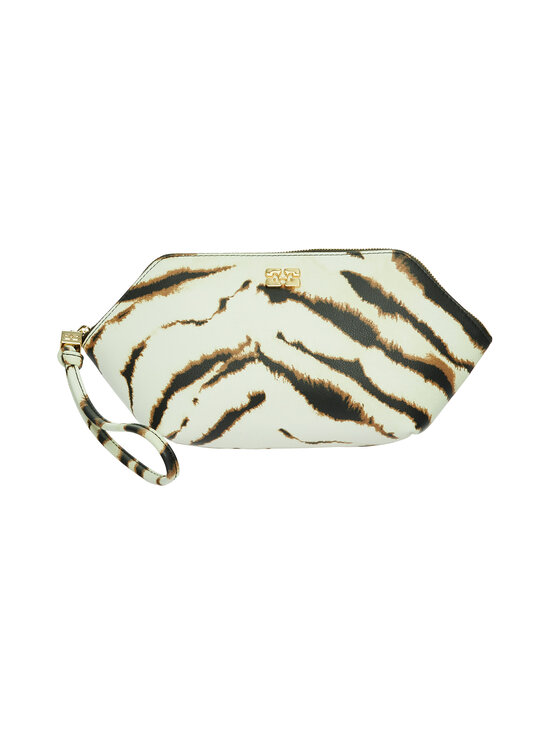 Ganni - Bou Make Up Pouch Grained -meikkilaukku - EGRET | Stockmann - photo 1