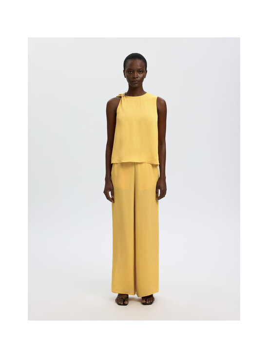Selected - Püksid SlfLaura High Waist Slit - OCHRE | Stockmann - photo 2