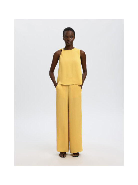 Selected - Püksid SlfLaura High Waist Slit - OCHRE | Stockmann - photo 4