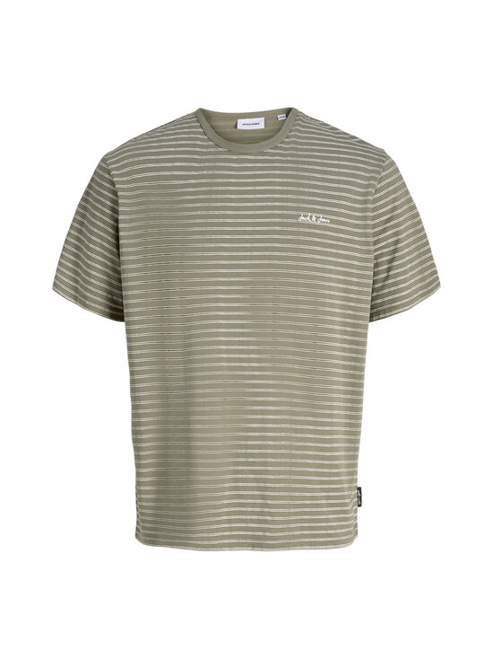 JACK & JONES junior - JjDevin Daytona Striped T-krekls - VETIVER STRIPES:BRIGHT WHITE | Stockmann - photo 1
