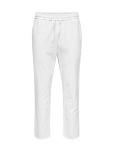 Only & Sons - OnsLinus Tapered -housut pellavalla - BRIGHT WHITE | Stockmann