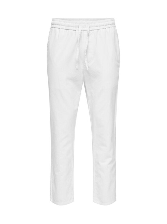 Only & Sons - Linasegust püksid OnsLinus Tapered - BRIGHT WHITE | Stockmann - photo 1