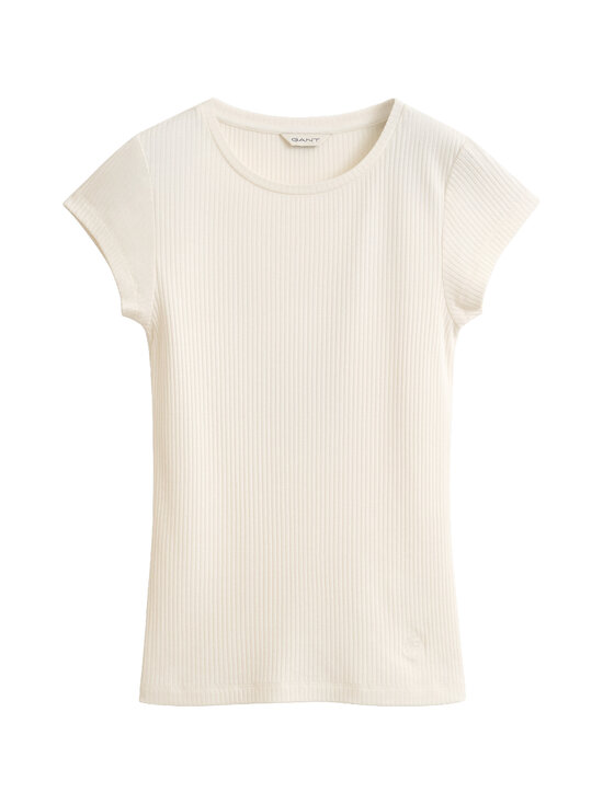 GANT - Slim Cap Sleeve -ribbipaita - 113 EGGSHELL | Stockmann - photo 1