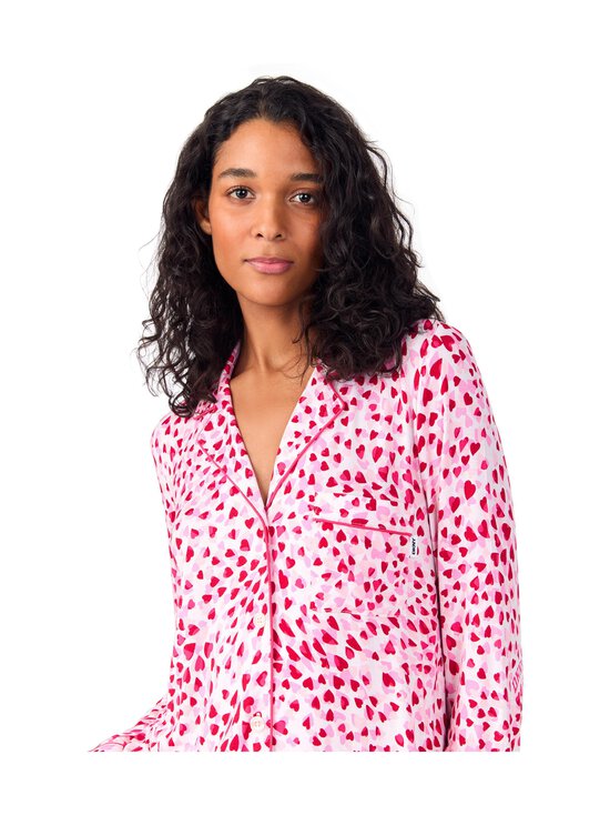 Dkny - Notch Top & Sleep Pant -pyjama - 677 MULTI HEARTS | Stockmann - photo 3