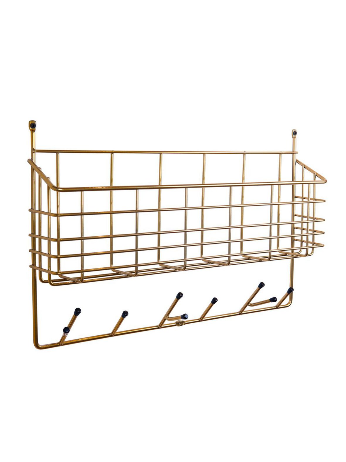 Mitten Shelf -seinähylly brass matte L