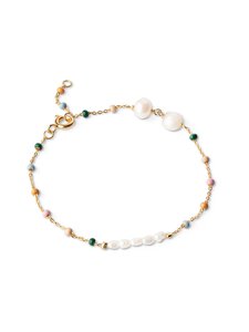 ENAMEL Copenhagen - Lola Perla -kullattu rannekoru - DREAMY/PEARL | Stockmann