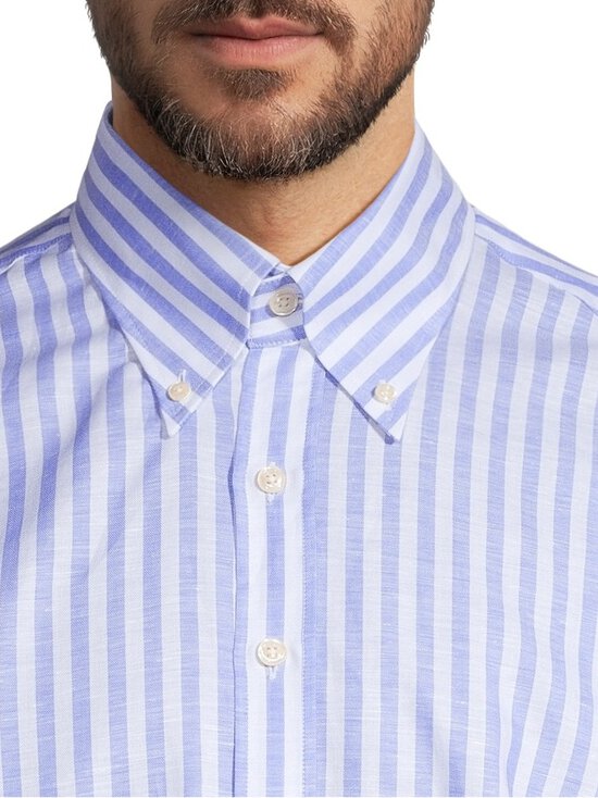 Oscar Jacobson - Regular Fit Wide Stripe krekls - 285 CARIBBEAN BLUE | Stockmann - photo 4