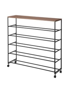 Yamazaki - Tower 5-Tiered Shoe Rack apavu plaukts 90,5 x 26 x 87 cm - BLACK | Stockmann