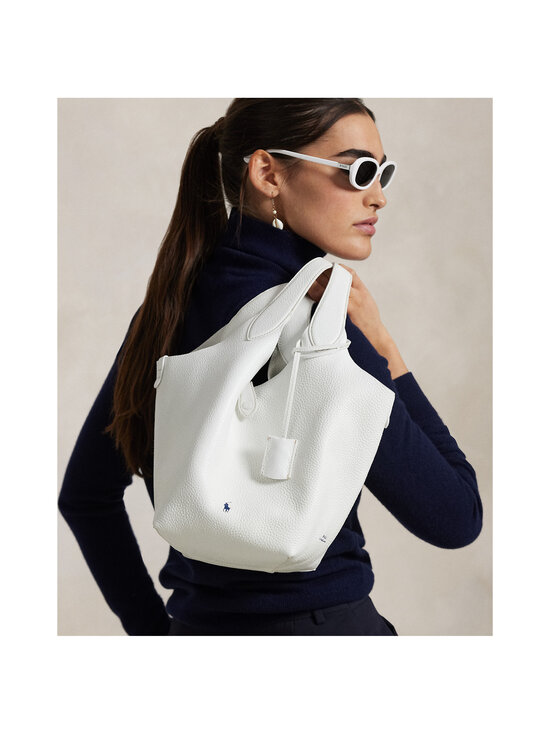 Polo Ralph Lauren - Ply Tote Medium -nahkalaukku - 012 PAPER | Stockmann - photo 4