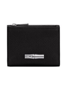 Longchamp - Le Roseau ādas maks 11 x 9 cm - 001 BLACK | Stockmann