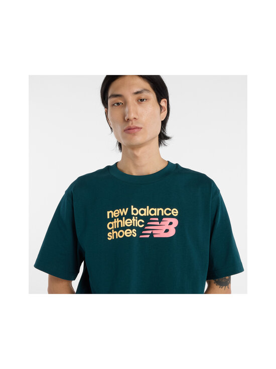 New Balance - T-särk Athletics Premium Relaxed Logo - AAV MEDUSA GREEN | Stockmann - photo 4