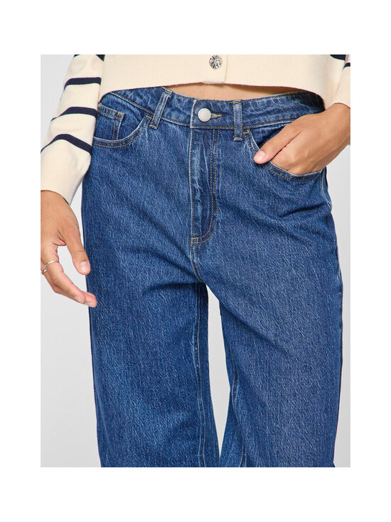 Vila - ViKelly High Waist Straight -farkut - MEDIUM BLUE DENIM DETAIL:WASH MBD 244 | Stockmann - photo 7