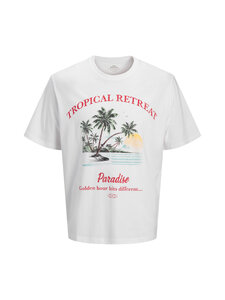 JACK & JONES junior - Tropical Surf T-krekls - BRIGHT WHITE DETAIL:W. TROPICAL | Stockmann