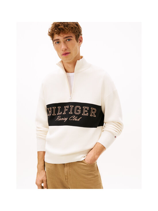 Tommy Hilfiger - Modern Athleisure Zip Mock Neck -neule - Z00 IVORY PETAL | Stockmann - photo 2