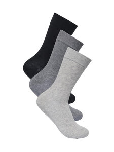 Only & Sons - Onsbasic Cotton zeķes 3-pāri - BLACK PACK:DARK GREY MELANGE - LIGHT GREY MELANGE | Stockmann
