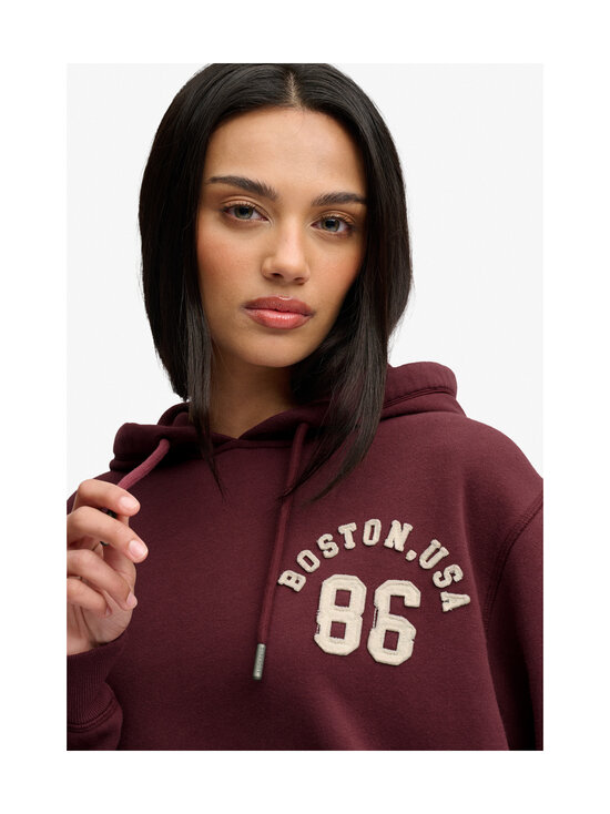Superdry - ATH Essential Applique Crop -huppari - 1KD PORT RED | Stockmann - photo 5