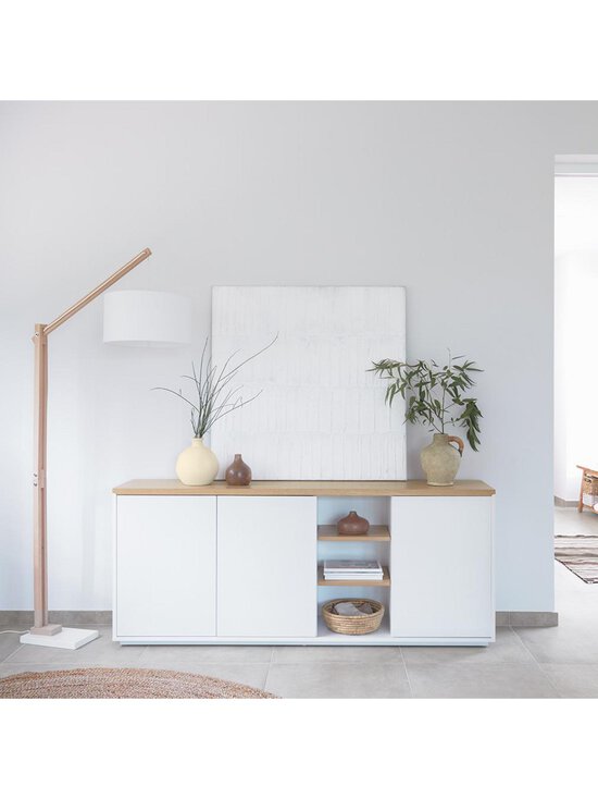 Kave Home - Abilen-senkki tammi/valkoinen 180 x 75 cm - WHITE | Stockmann - photo 4