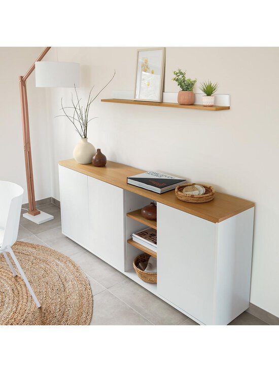Kave Home - Abilen-senkki tammi/valkoinen 180 x 75 cm - WHITE | Stockmann - photo 5