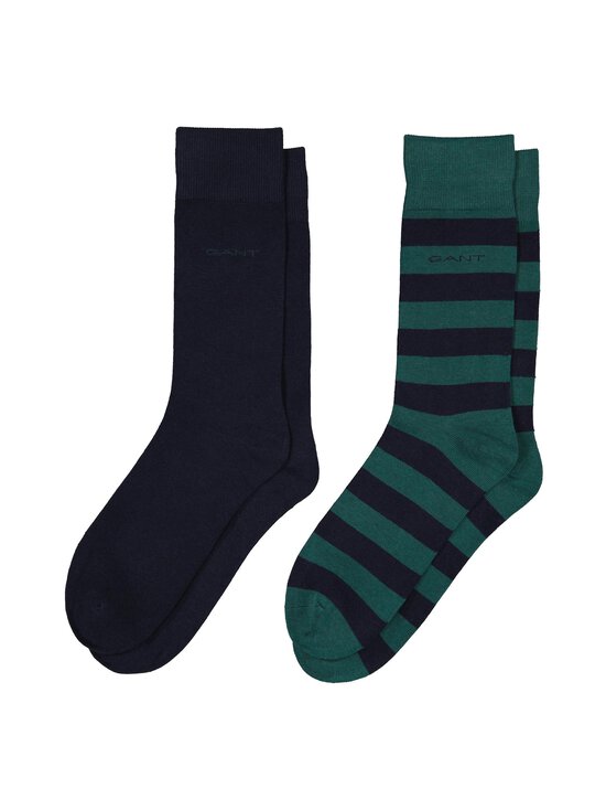 GANT - Sokid Barstripe And Solid, 2 paari - 310 DEEP FOREST - photo 2 GANT - Sokid Barstripe And Solid, 2 paari - 310 DEEP FOREST | Stockmann - photo 2