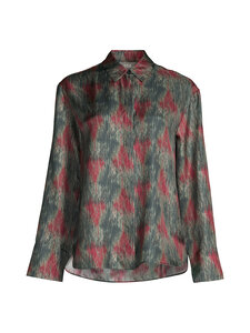 Max Mara MM - MMlospite-silkkipaitapusero - 002 DARK GREY | Stockmann