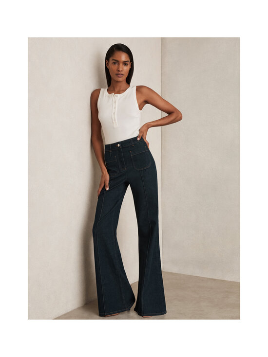 Reiss - Sakura Flare Patch Pocket -farkut - 12 DARK BLUE | Stockmann - photo 6