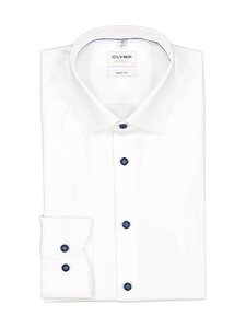 Olymp - Body Fit Contrast Button -kauluspaita - 00 WHITE Olymp - Body Fit Contrast Button -kauluspaita - 00 WHITE | Stockmann