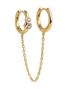 ENAMEL Copenhagen - Nova Chain One Piece - kullattu korvakoru - WHITE CZ | Stockmann