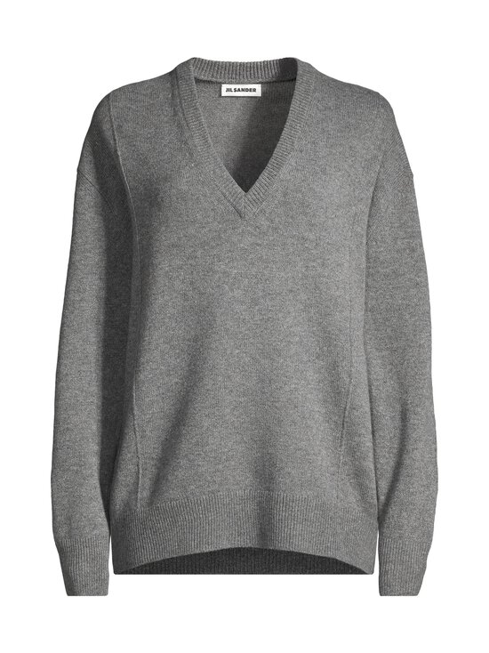 Jil Sander - V-neck Pintuck -neule - 026 BASALT - photo 1 Jil Sander - V-neck Pintuck -neule - 026 BASALT | Stockmann - photo 1