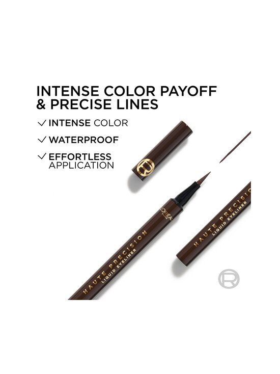 L'Oréal Paris - Haute Precision Felt-tip Eyeliner -silmänrajauskynä - BRUN LEATHER | Stockmann - photo 4
