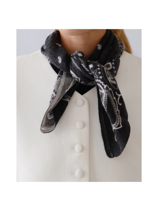 lescarf - Cashmere Paisley -huivi - BLACK & WHITE | Stockmann - photo 2