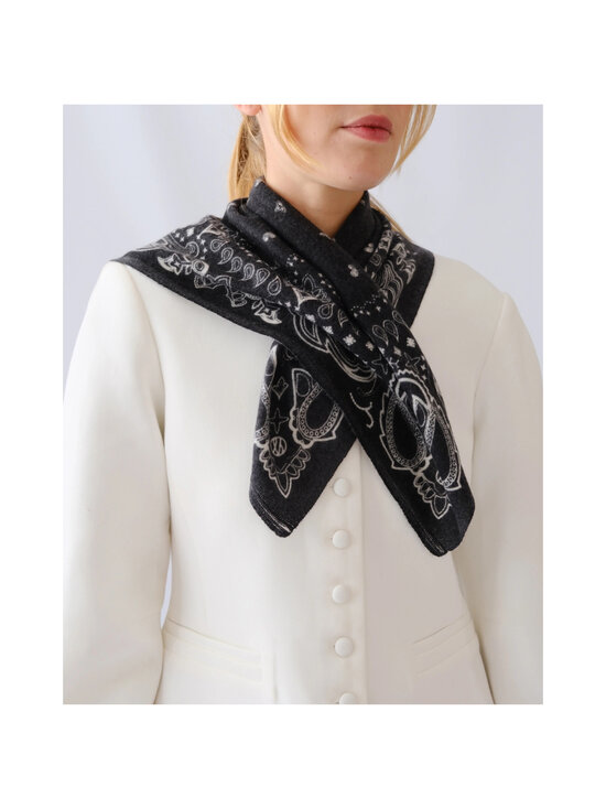 lescarf - Cashmere Paisley -huivi - BLACK & WHITE | Stockmann - photo 3