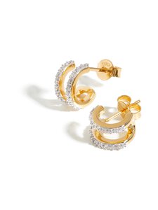 MISSOMA - Classic Double Huggies -korvakorut - GOLD | Stockmann