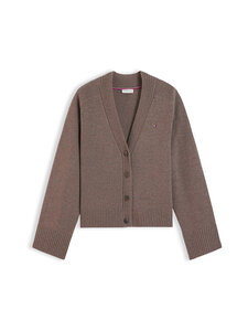 Tommy Hilfiger - Soft Wool V-Neck -neuletakki - HH9 HOT COCO HEATHER | Stockmann