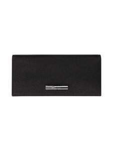 Longchamp - Nahast rahakott Le Roseau, 19,5 x 9 cm - 001 BLACK | Stockmann