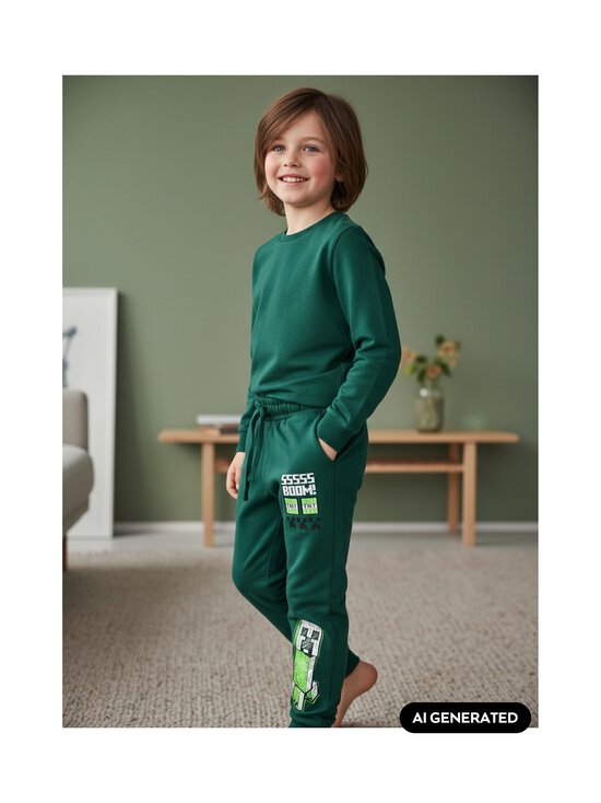 MINECRAFT - Minecraft-collegehousut - PETROL GREEN | Stockmann - photo 2