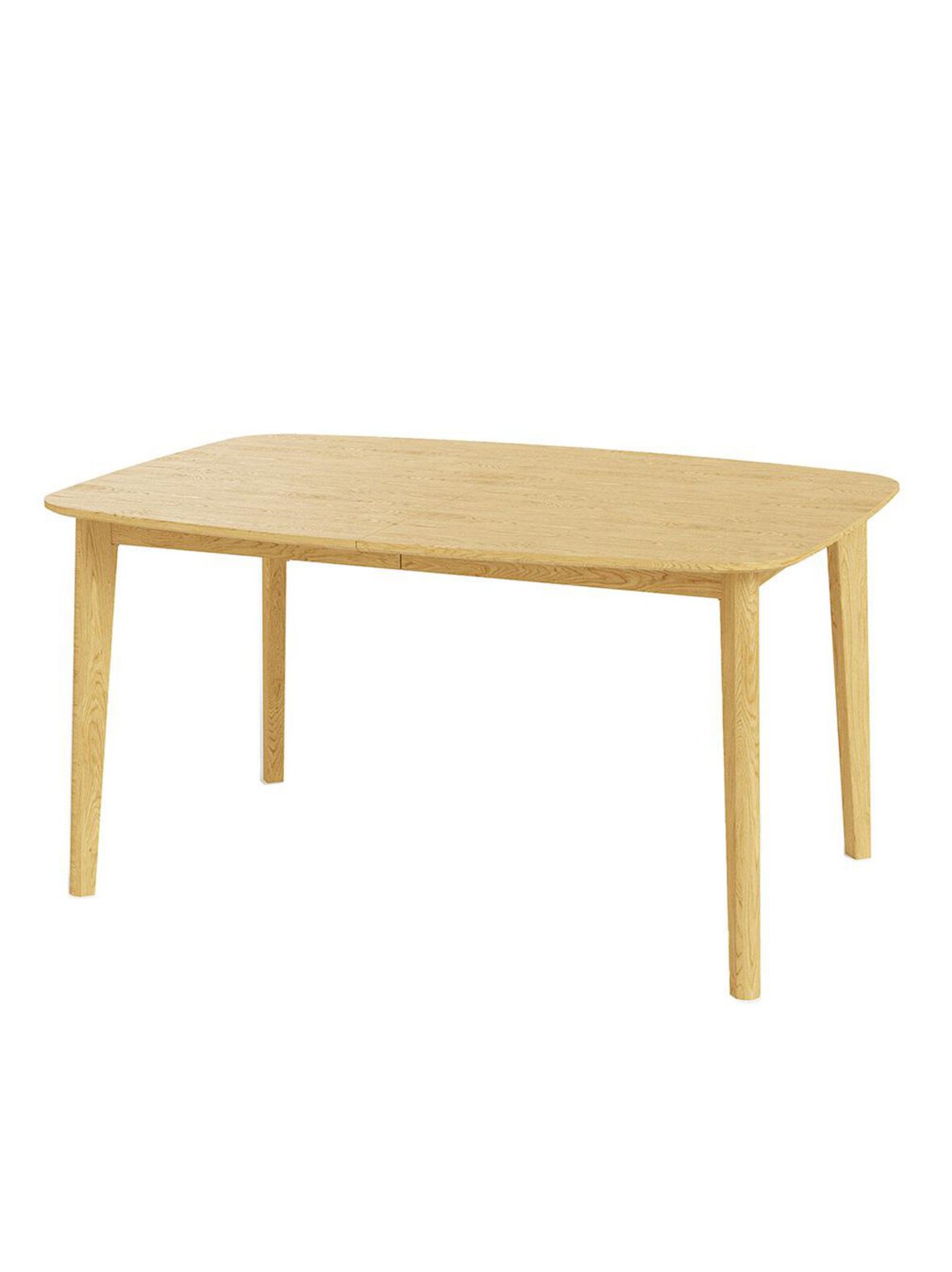 #118- jatkettava ruokapöytä lakattu tammiviilu 102 x 142/187 cm