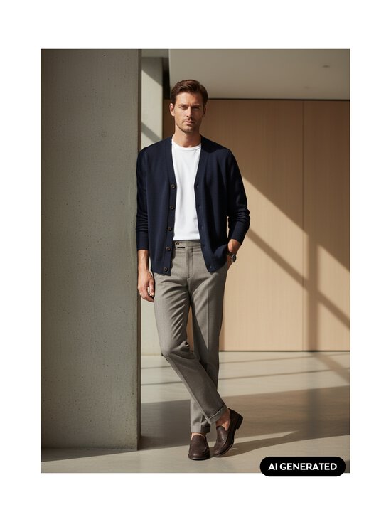 Oscar Jacobson - Eduardo adīta jaka - 210 NAVY | Stockmann - photo 5