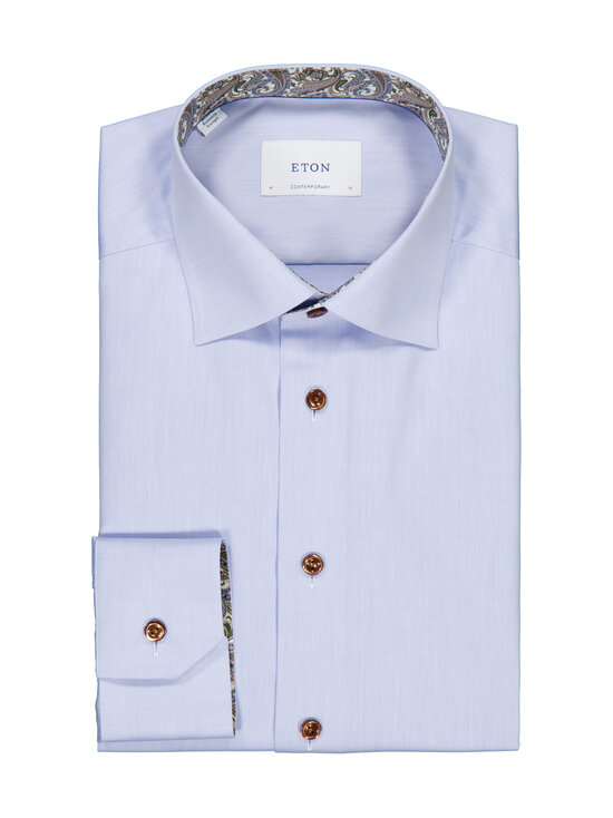 Eton - Paisley Effect Signature Twill Contemporary -kauluspaita - LIGHT BLUE | Stockmann - photo 1