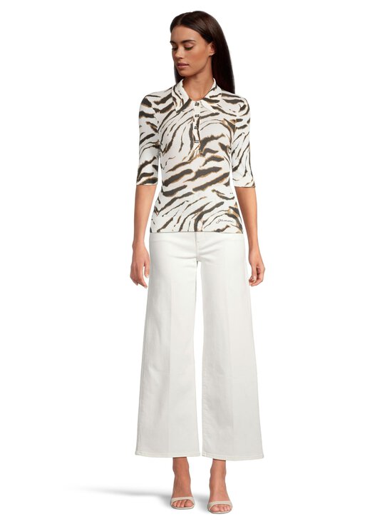 Ganni - Sheer Printed Cotton -neulepusero - 135 EGRET | Stockmann - photo 2