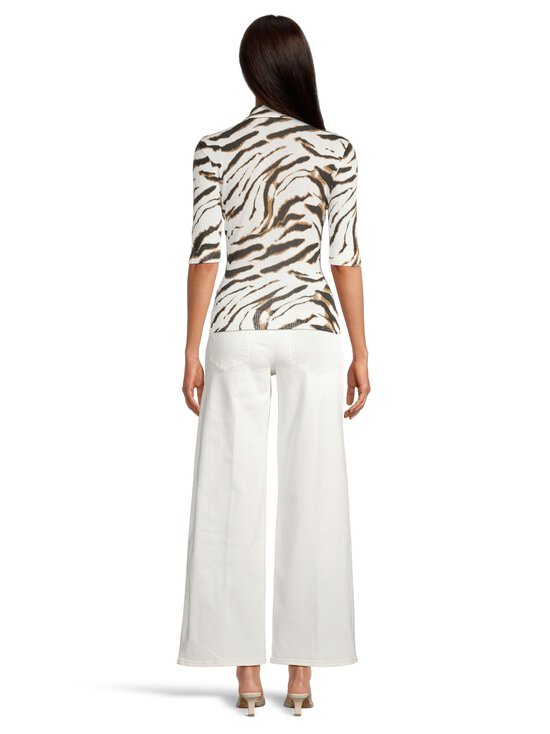 Ganni - Sheer Printed Cotton -neulepusero - 135 EGRET | Stockmann - photo 3