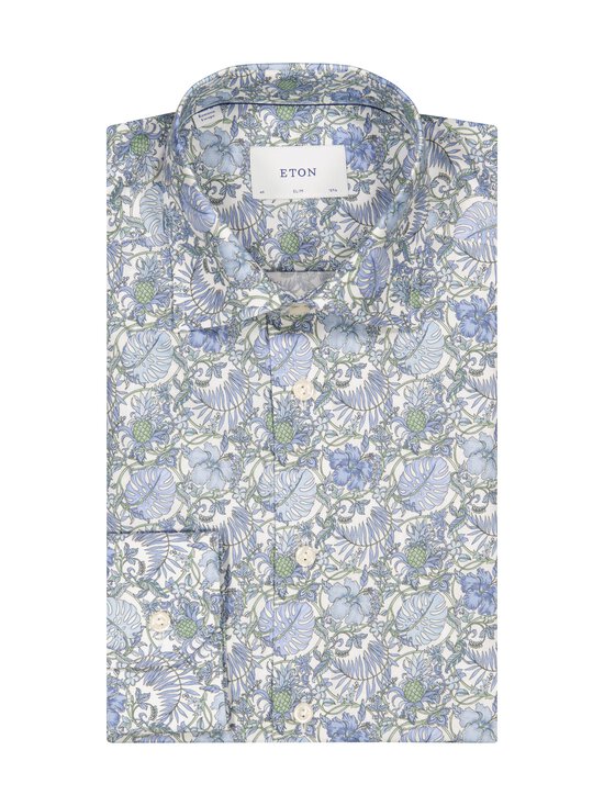 Eton - Slim Fit Floral Signature krekls ar apkakli - 65 MID GREEN | Stockmann - photo 1