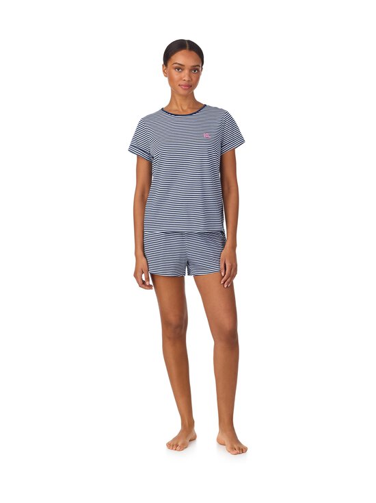 Lauren Ralph Lauren - Crew Boxer Set -shortsipyjama - 414 NAVY STP | Stockmann - photo 1