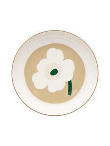 Marimekko - Unikko- syvä lautanen - WHITE, BEIGE, LT.SAND, D.GREEN | Stockmann