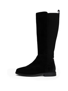 Tommy Hilfiger - Flag Suede Long Boot -saappaat - BDS BLACK Tommy Hilfiger - Flag Suede Long Boot -saappaat - BDS BLACK | Stockmann