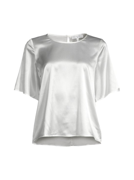 ESSENTIALS by Stockmann - Josie O-neck zīda blūze - OFFWHITE | Stockmann - photo 1